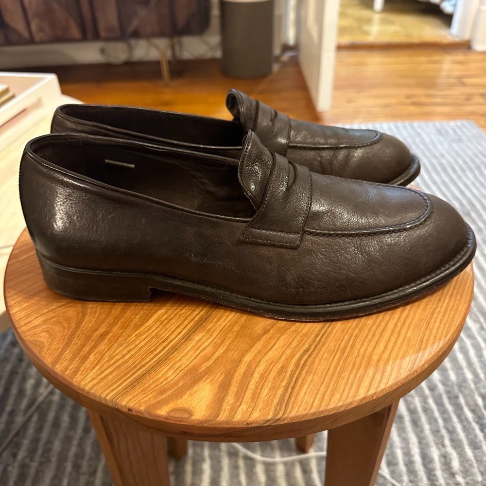 M. Gemi Brown Leather Loafer - Gem display picture 1
